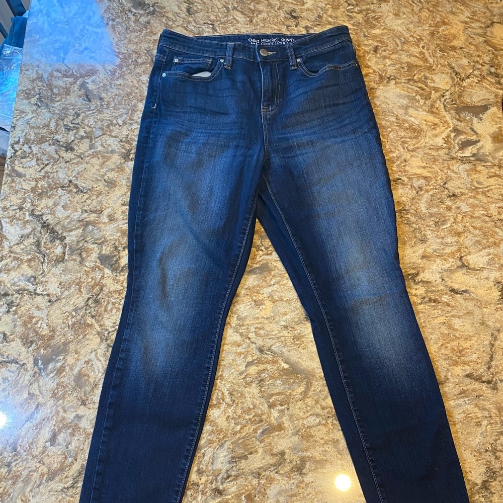 Gap Women’s High Rise Skinny Jeans - Dark Wash